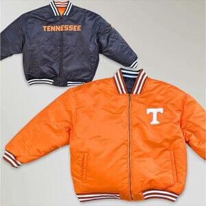 NWT Tennessee Volunteers Reversible Satin Full-Zip Jacket Orange/Gray Size 4XL